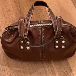 Michael kors brown leather handbag